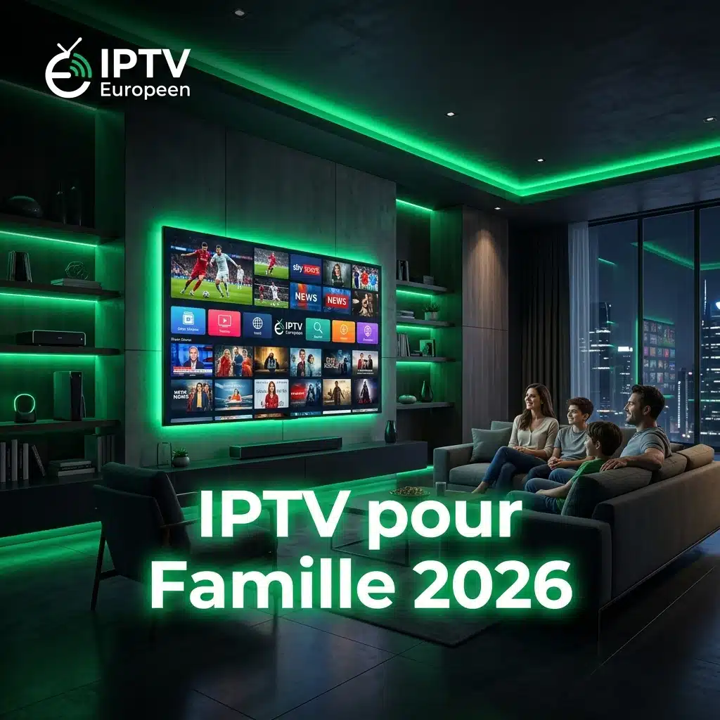 IPTV pour Famille 2026 Contenu Enfants Parents Europe